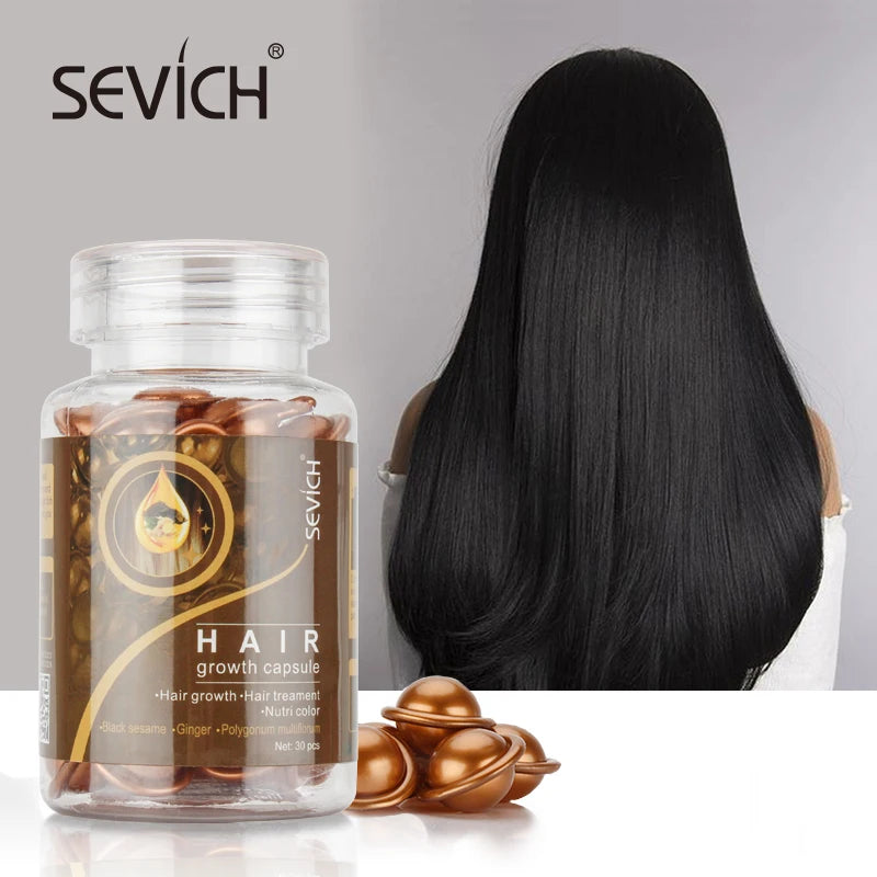 Sevich 30Pcs/bottle Ginger Anti-Hair Loss Capsules