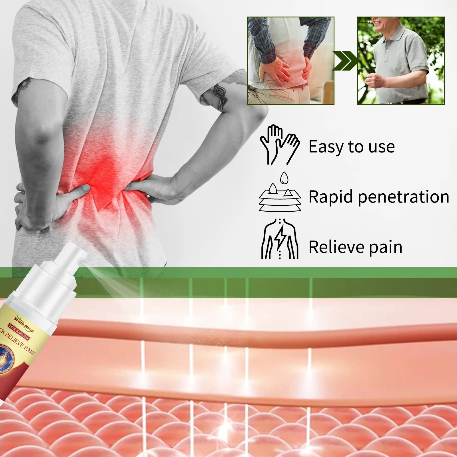 Adult products Lumbar Cold Gel Spray