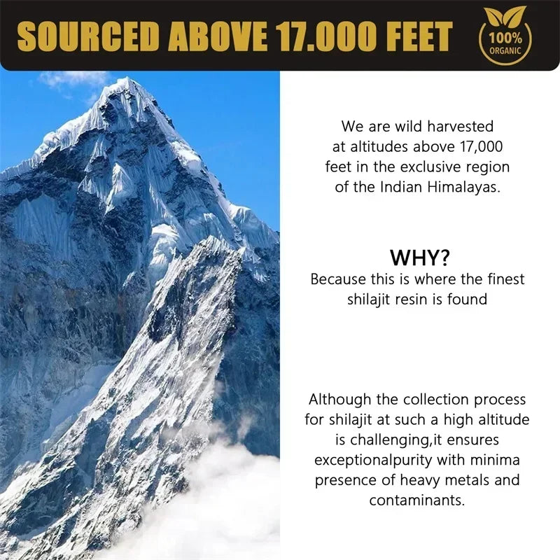 100% Himalayan ORGANIC Shilajit Paste