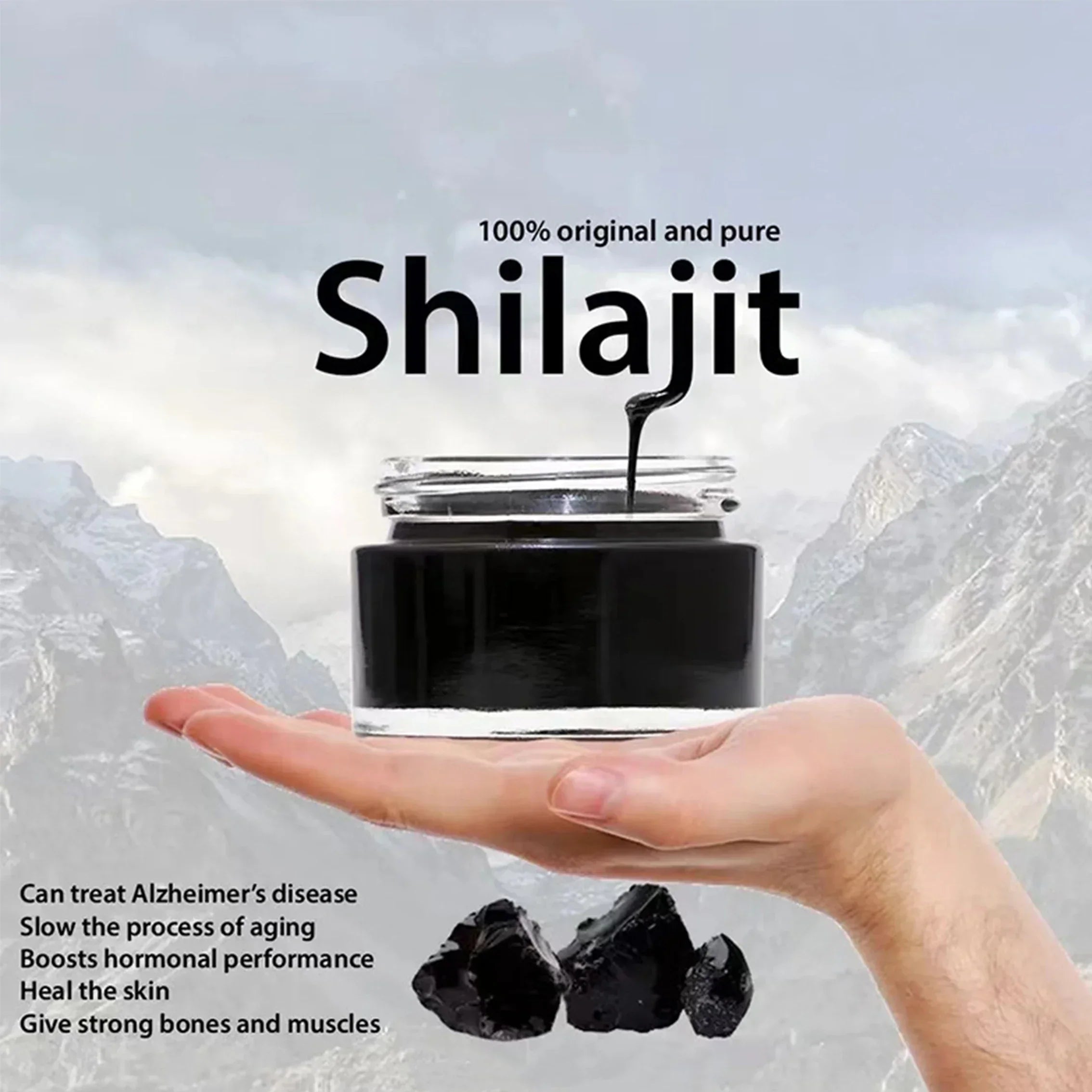 100% Himalayan ORGANIC Shilajit Paste