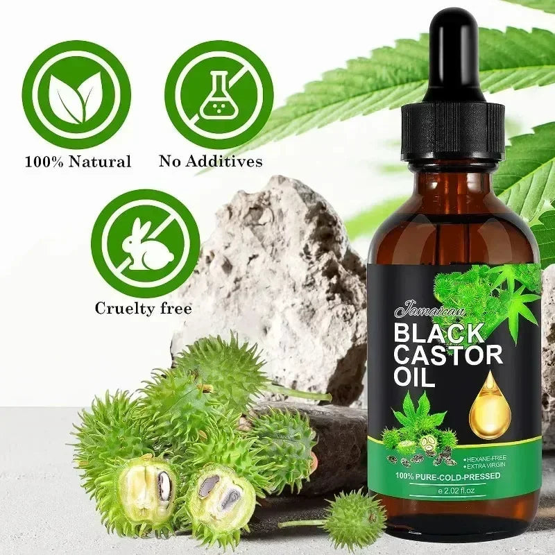 Organic Black Castor Oil for Hair Growth