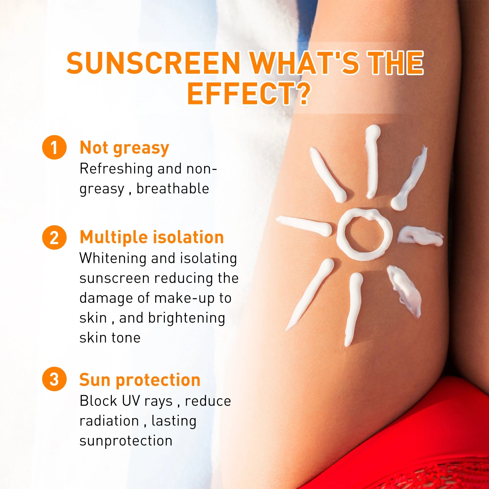 Moisturize Lotion Sunscreen Liquid Cream