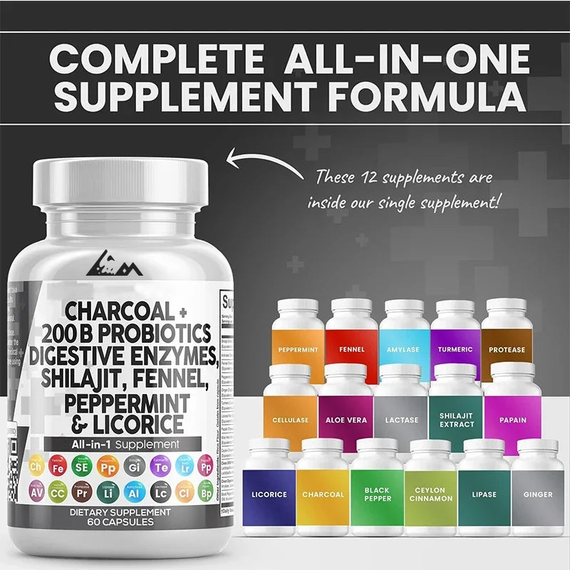 Activated carbon capsule Shilajit pill