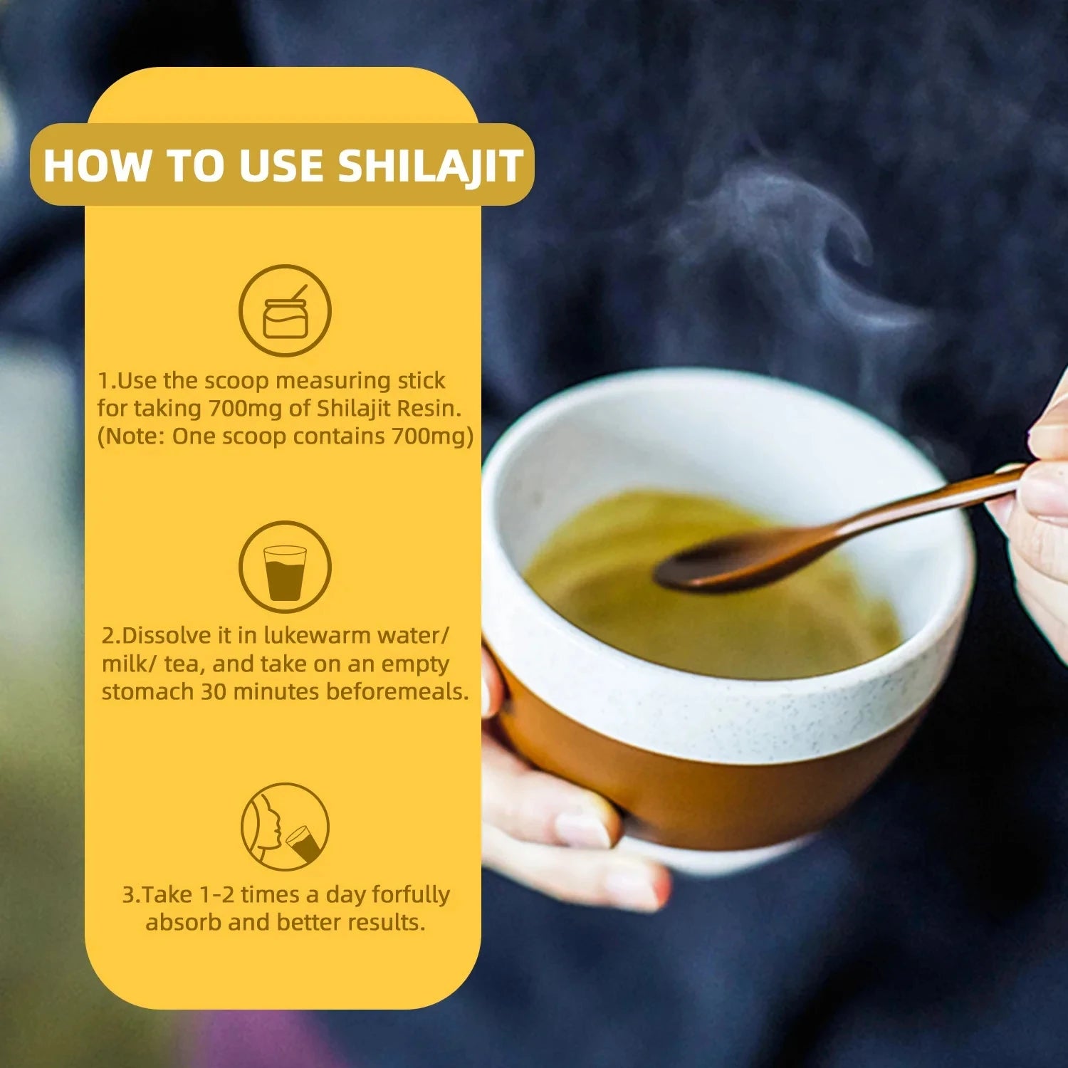 BIYODE 600MG Pure Himalayan Shilajit