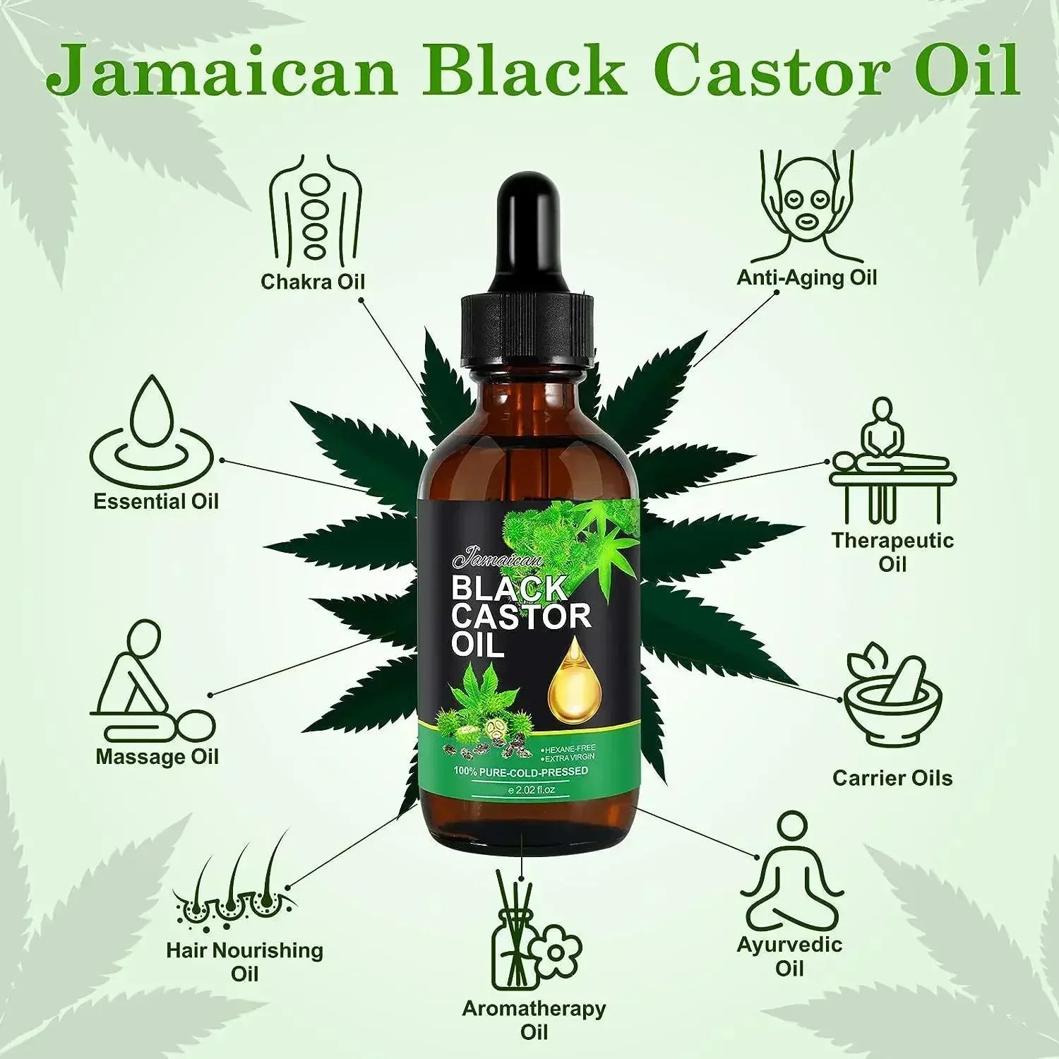 Organic Black Castor Oil for Hair Growth