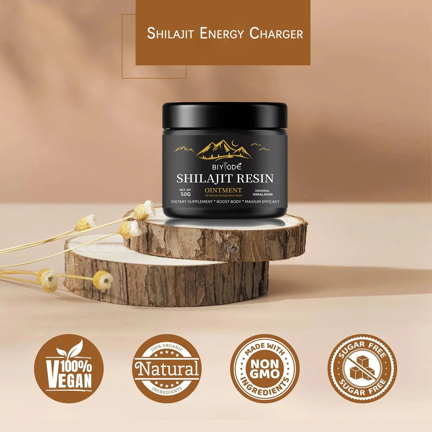 BIYODE 600MG Pure Himalayan Shilajit