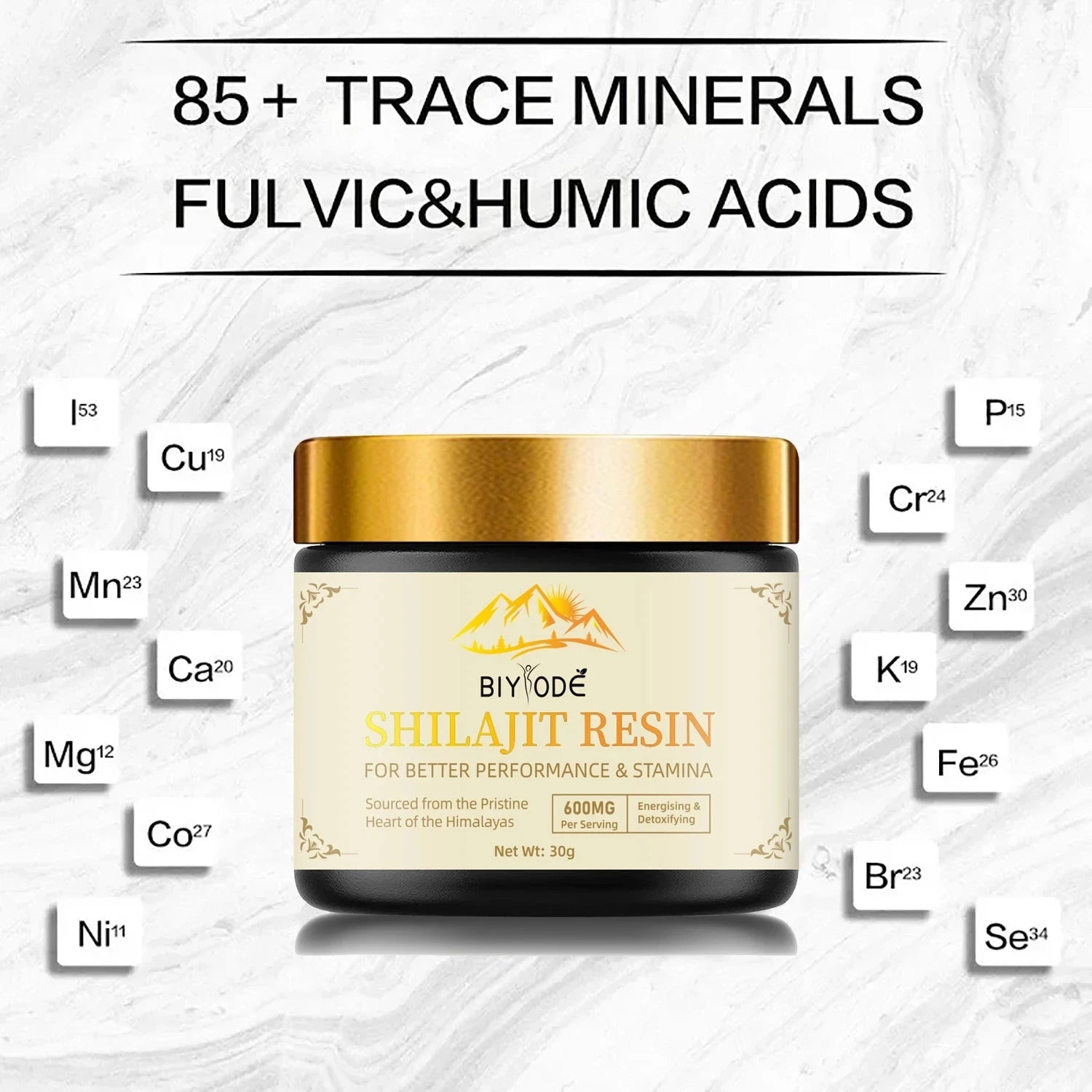 BIYODE Himalayan Pure Shilajit with Fulvic Acid