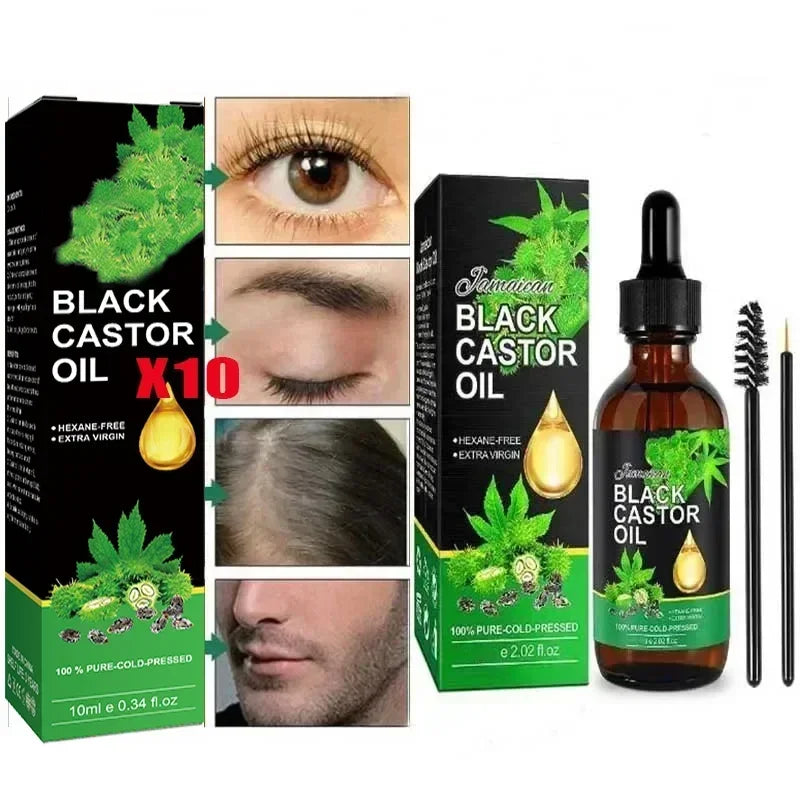 Organic Black Castor Oil for Hair Growth