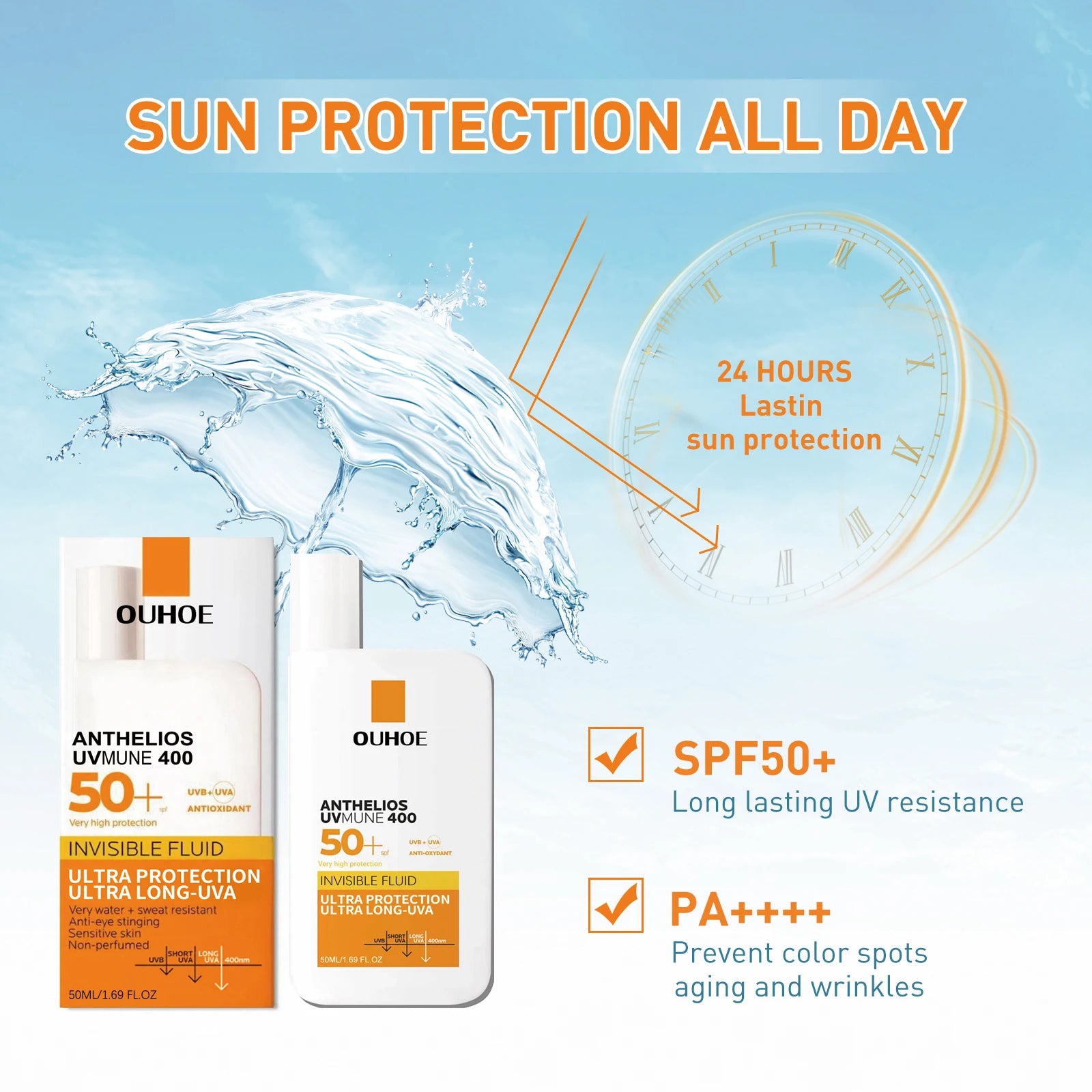 Moisturize Lotion Sunscreen Liquid Cream