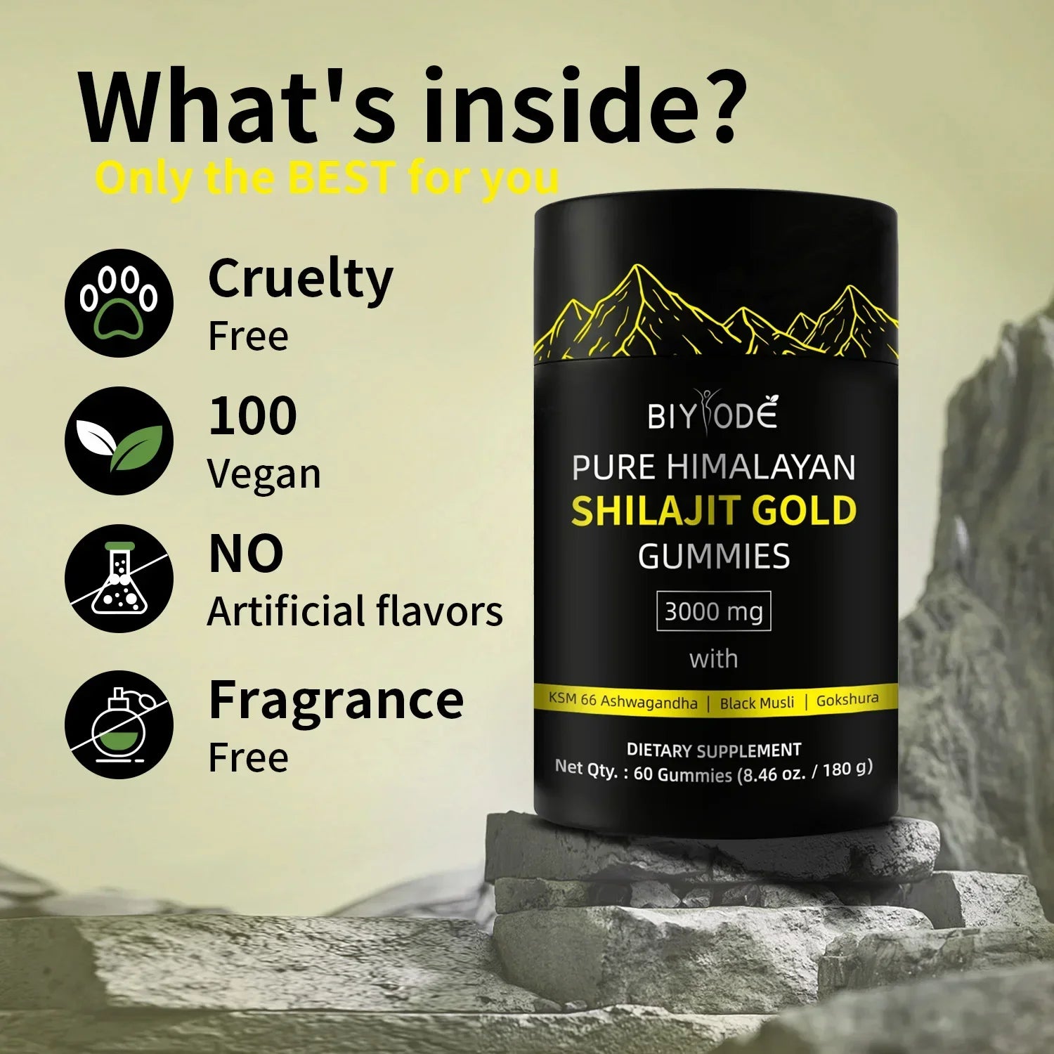 Pure Himalayan Shilajit gummies